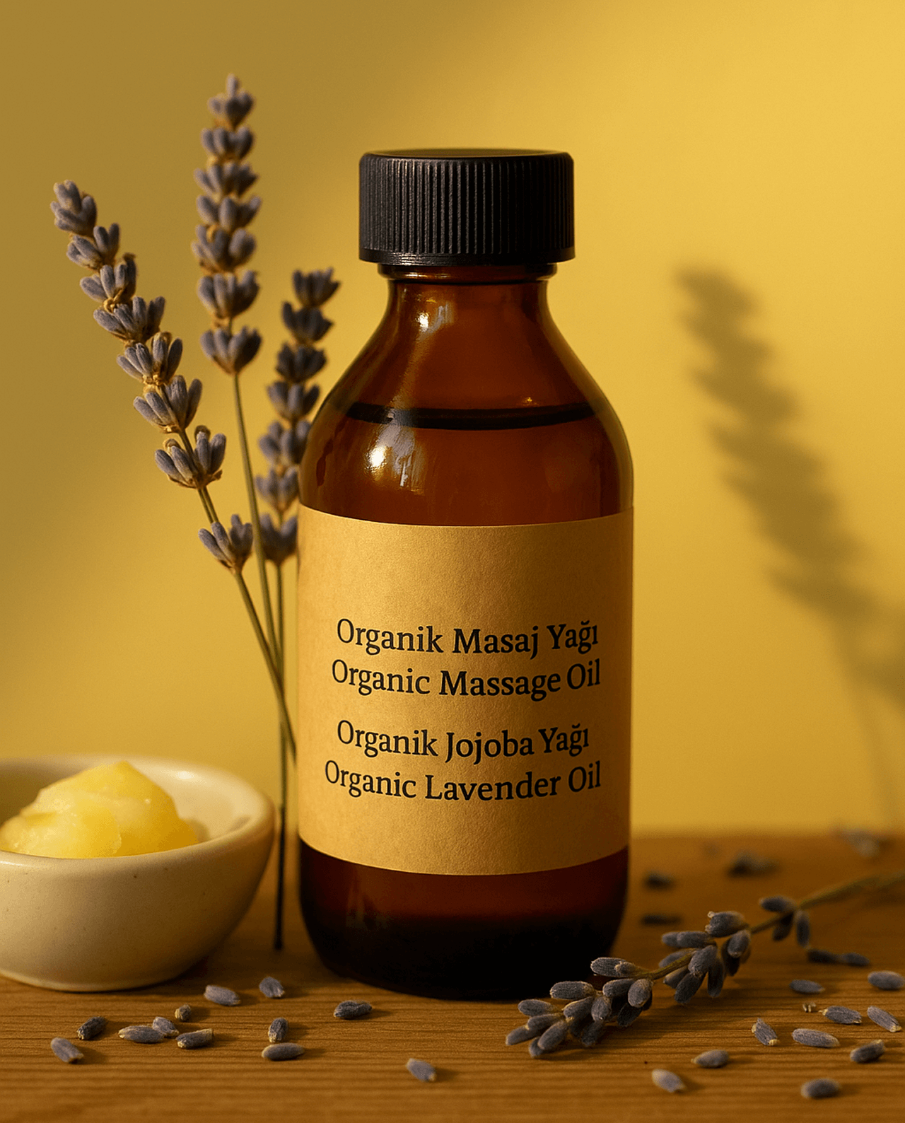 Organic Massage Oil – Jojoba & Lavender